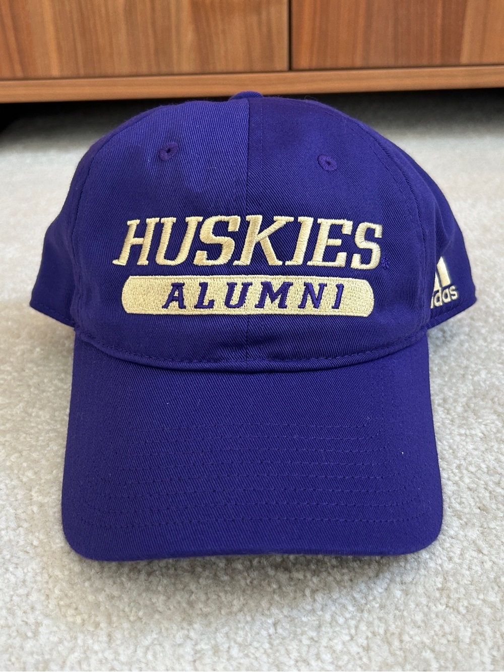Adidas Purple University of Washington UW Huskies Alumni Baseball Cap